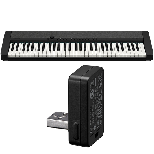 Casio CTS1BKBT | Casiotone Black Portable Keyboard with Wireless Adaptor