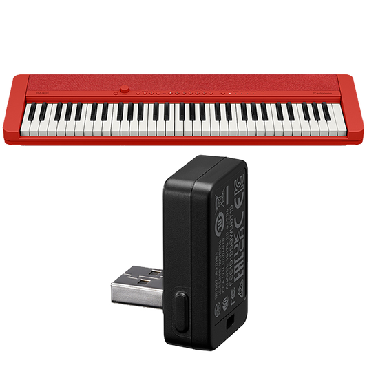Casio CTS1RDBT | Casiotone Red Portable Keyboard with Wireless Adaptor