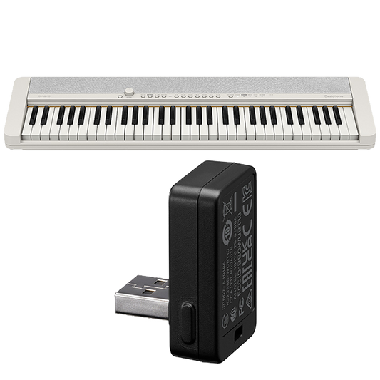 Casio CTS1WEBT | Casiotone White Portable Keyboard with Wireless Adaptor