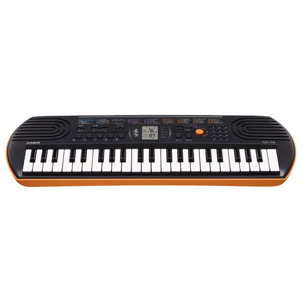 Casio SA-76 | Black and Orange Mini Keyboard