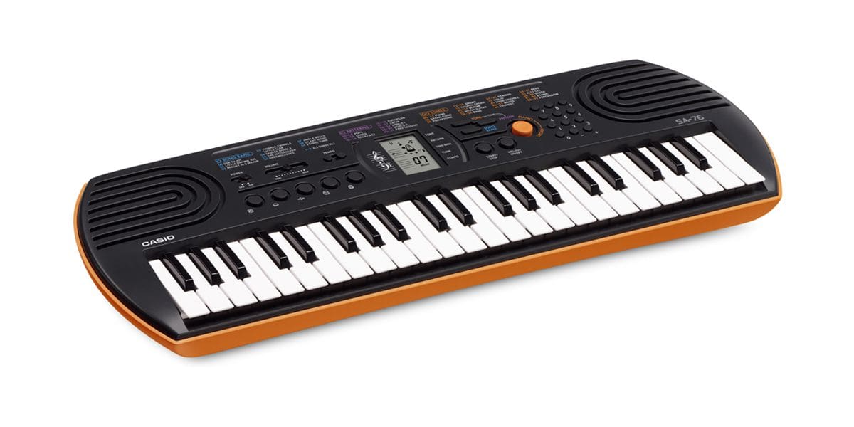 Casio SA-76 | Black and Orange Mini Keyboard