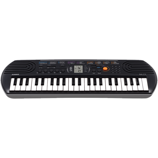 Casio SA-77 | All Black Mini Personal Keyboard with 44 Keys