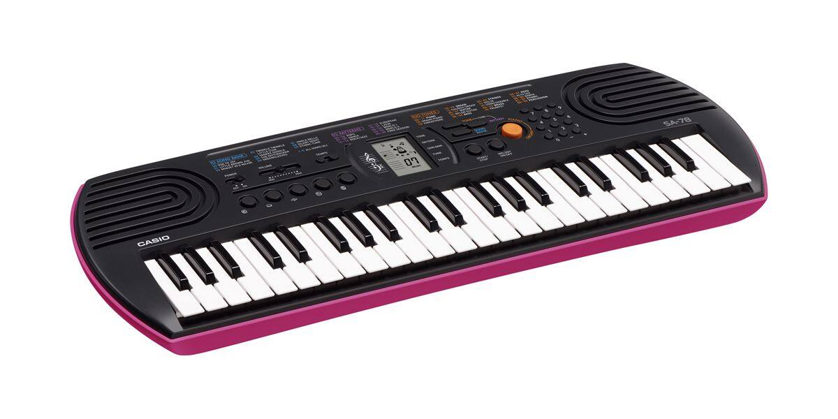 Casio SA-78 | Pink Mini Keyboard with 44 Keys