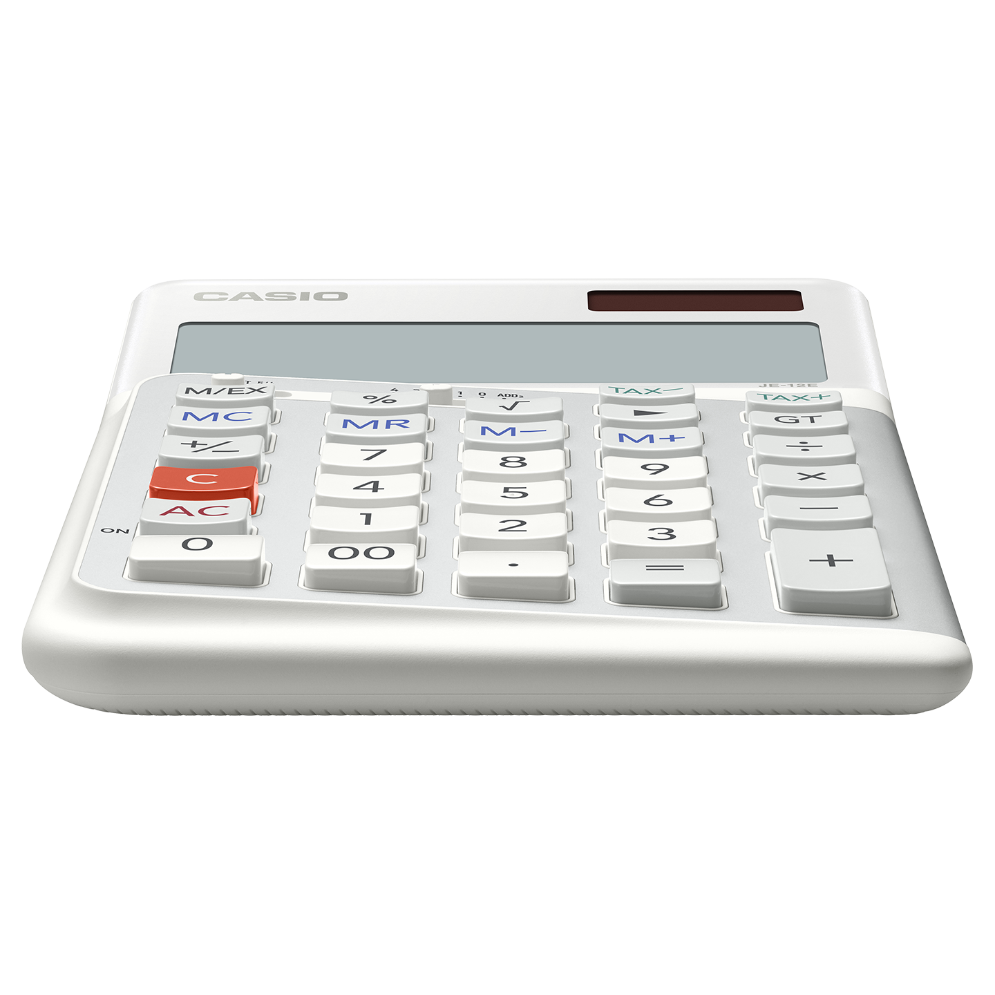 Casio JE-12E-WE Compact Ergonomic Calculator