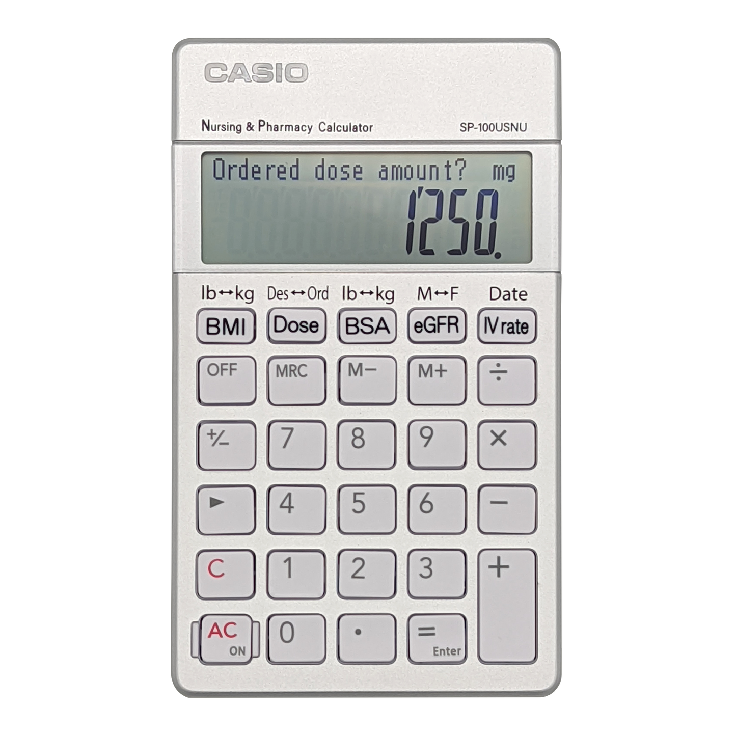 Casio SP-100USNU Nursing & Pharmacy Calculator