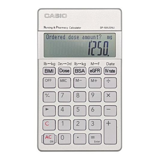 Casio SP-100USNU Nursing & Pharmacy Calculator