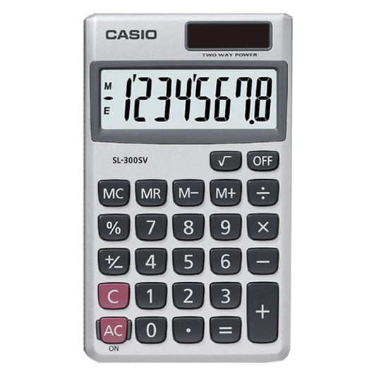 Casio SL-300SV | Grey Portable Calculator
