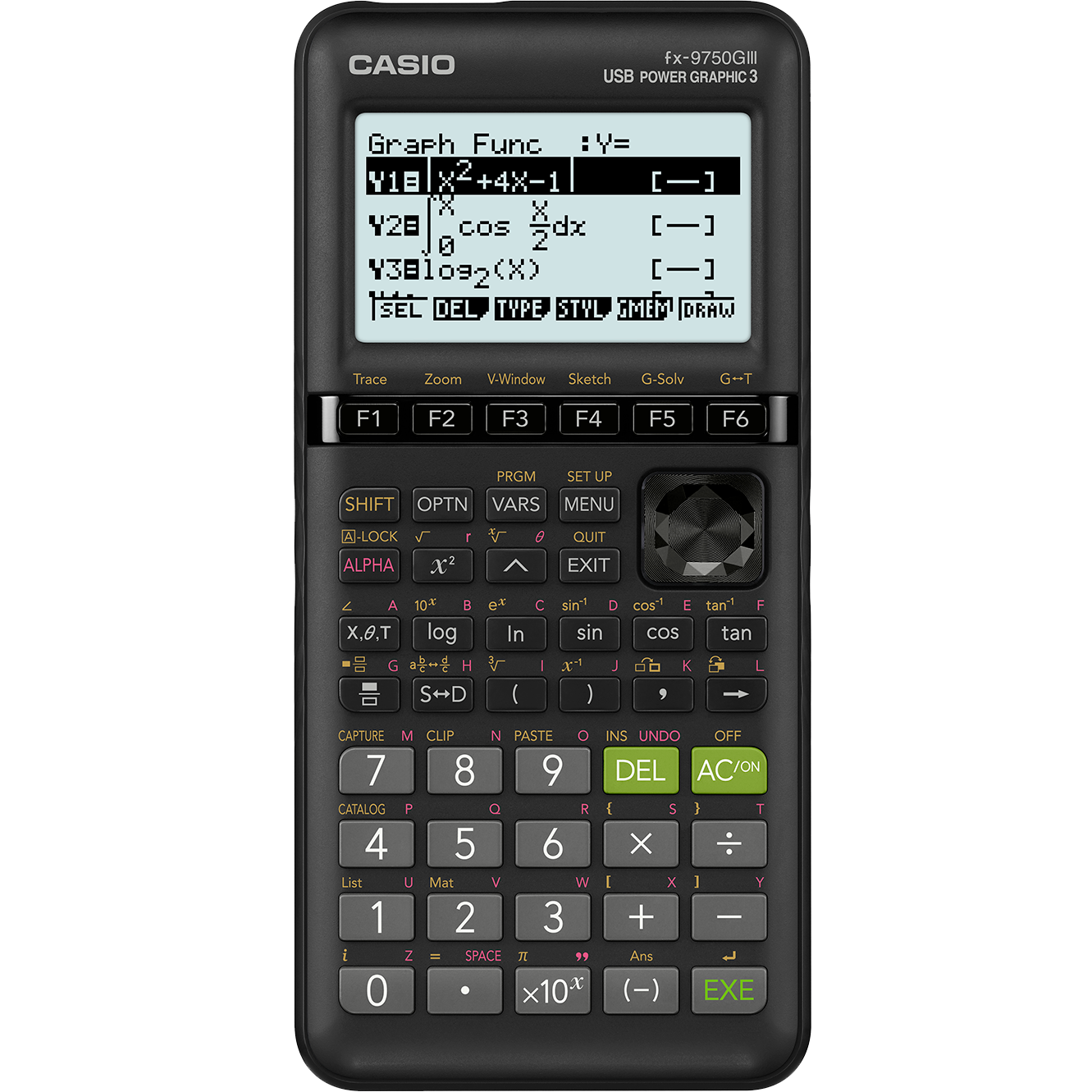 Casio fx-9750GIII Grapher | All Black Graphing Calculator