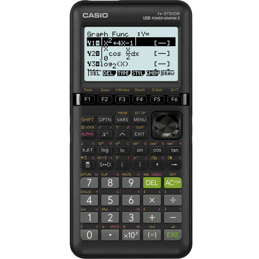 Casio fx-9750GIII Grapher | All Black Graphing Calculator