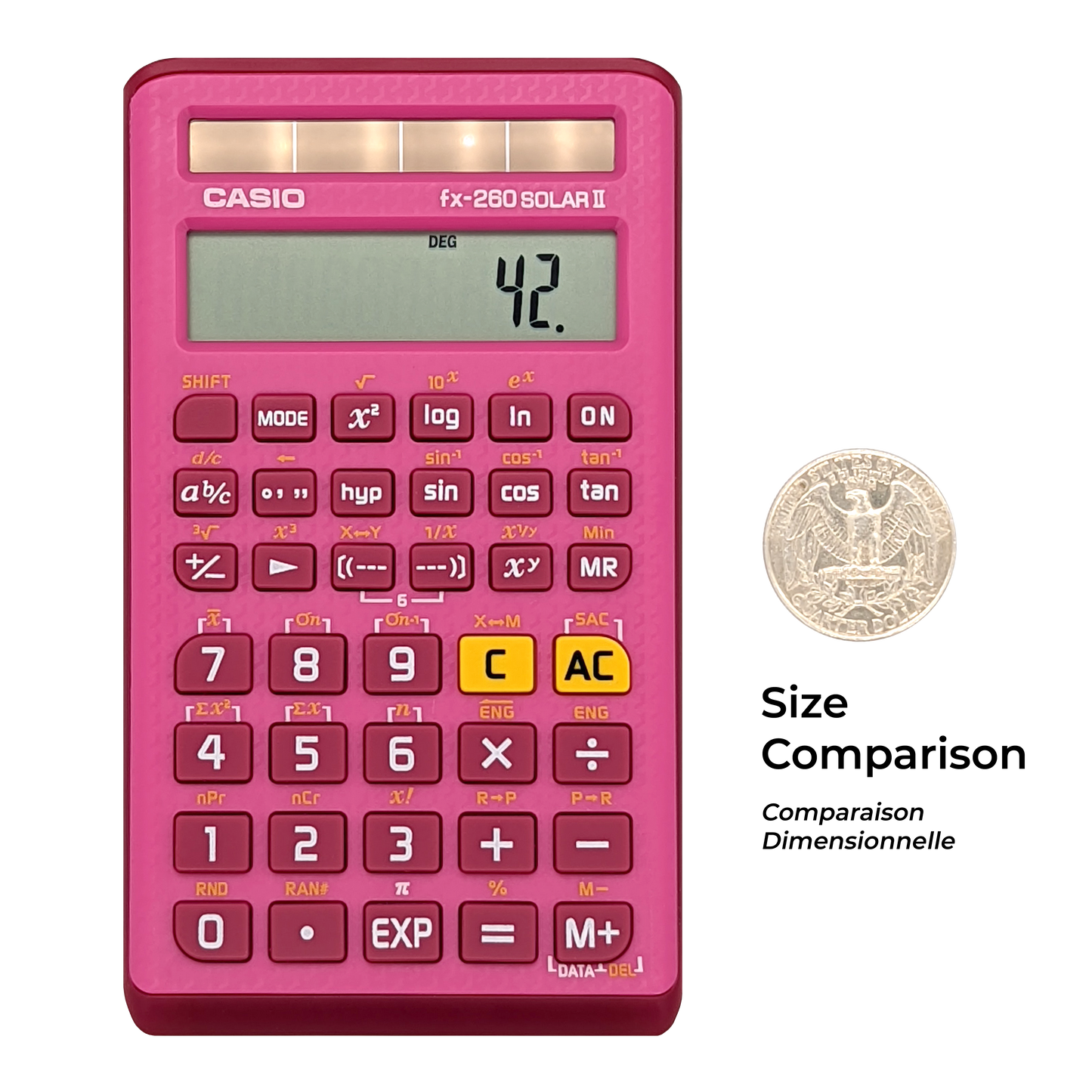 Casio fx-260 SOLAR II Pink Edition | Scientific Calculator