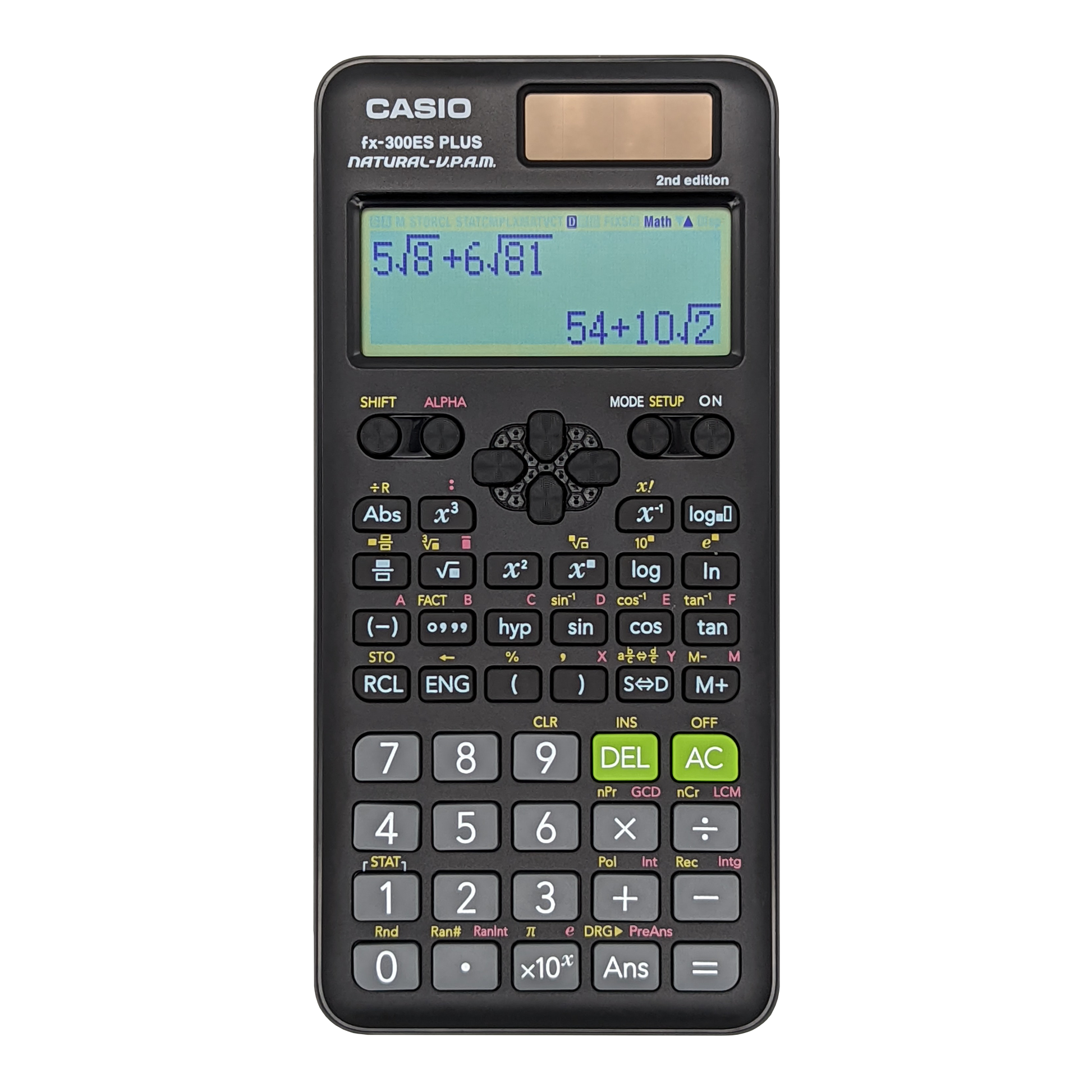 Casio fx-300ES PLUS 2nd Edition | All Black Scientific Calculator