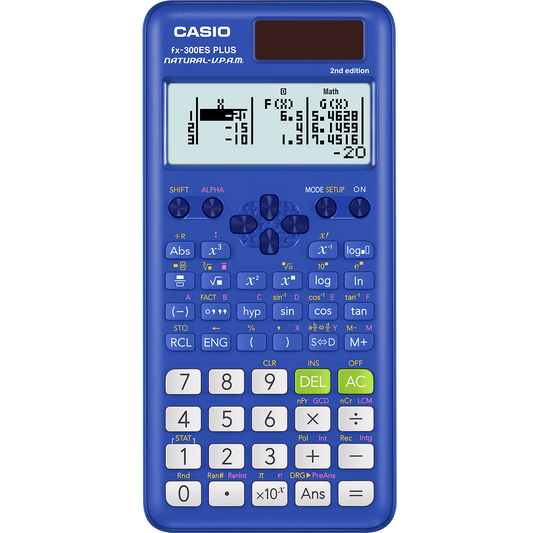 Casio fx-300ES PLUS 2nd Edition Blue | Blue Scientific Calculator