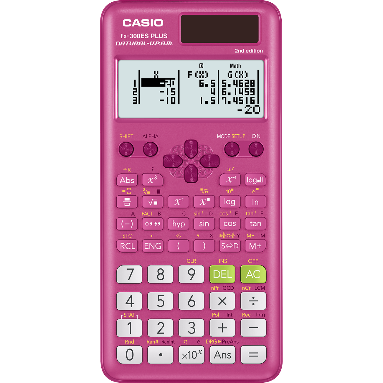 Casio fx-300ES PLUS 2nd Edition Pink | Pink Scientific Calculator