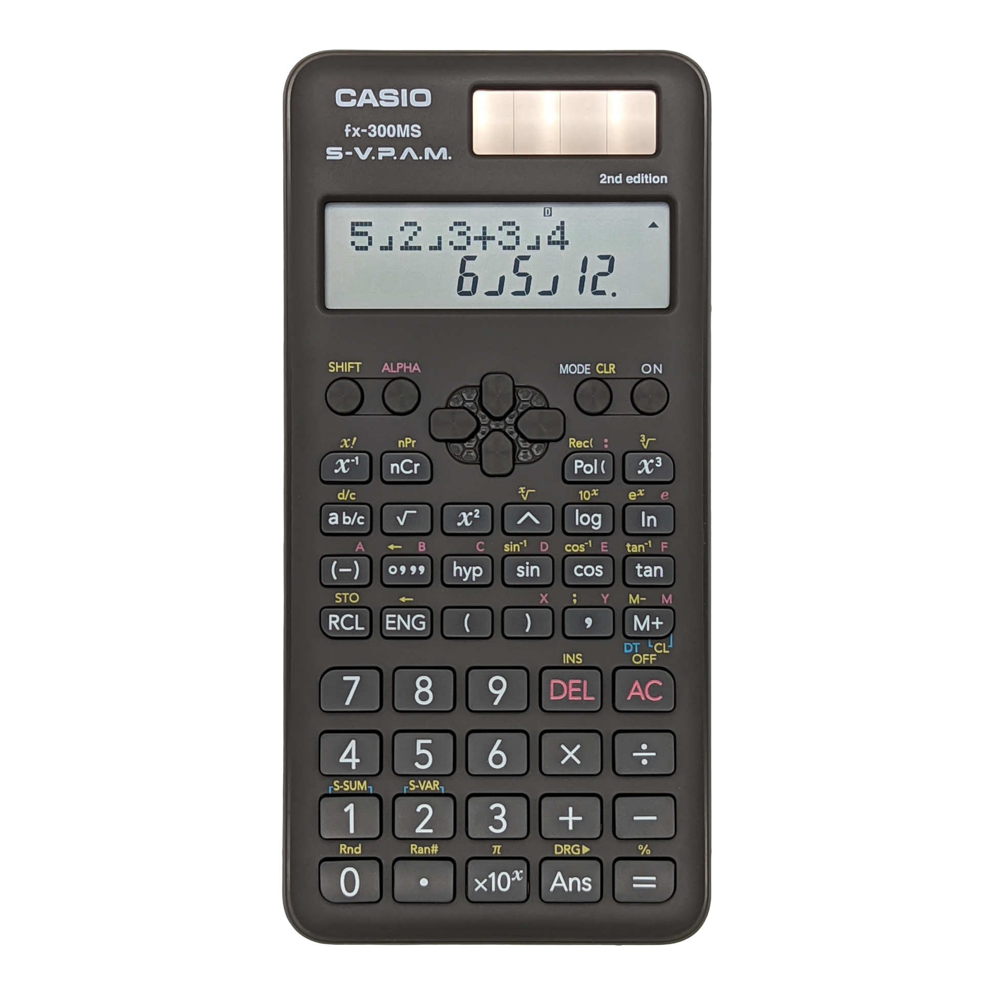 Casio fx-300MS PLUS 2nd Edition | All Black Scientific Calculator