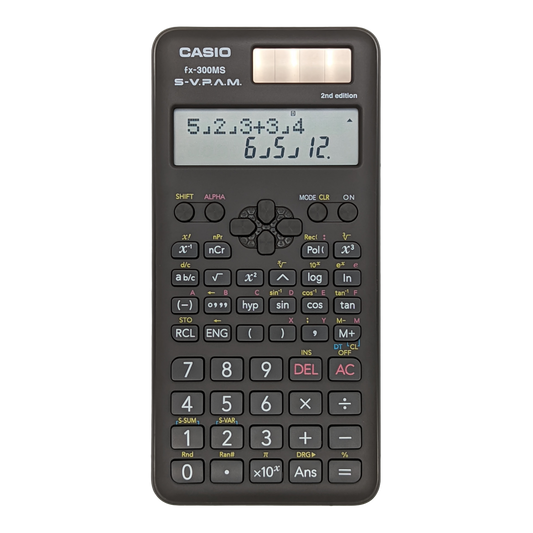 Casio fx-300MS PLUS 2nd Edition | All Black Scientific Calculator