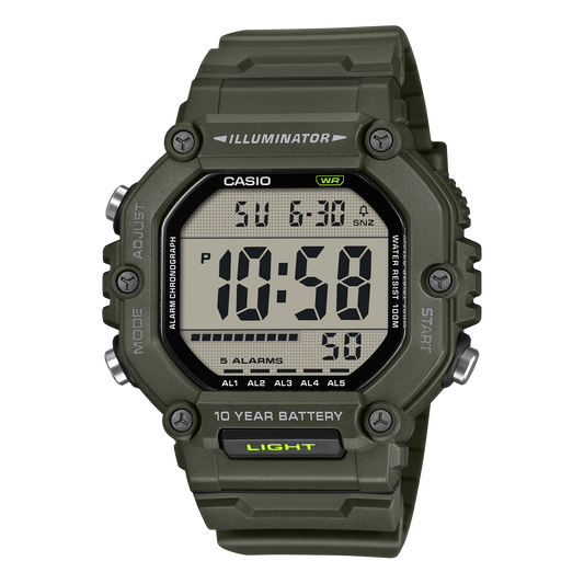 Casio AE1600HX-3AV | Digital Green