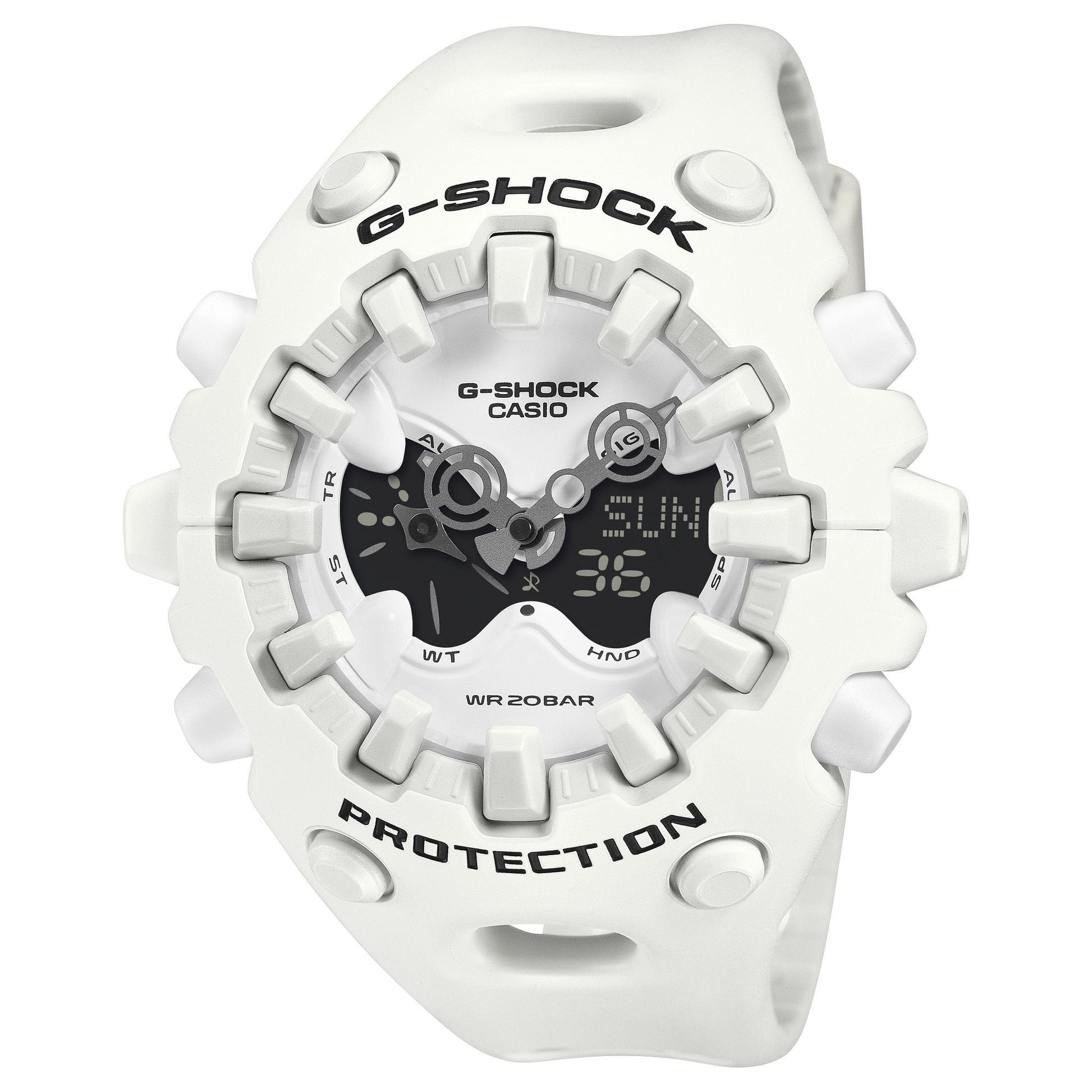 Casio GAV01-7A | G-SHOCK ANALOG-DIGITAL White