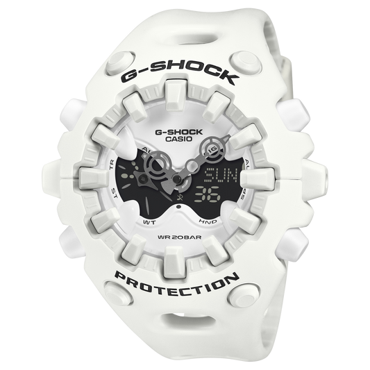 Casio GAV01-7A | G-SHOCK ANALOG-DIGITAL White