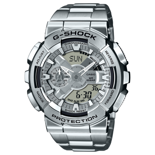 Casio GM110D-8A | Silver Watch in Stainless Steel | G-SHOCK by Casio