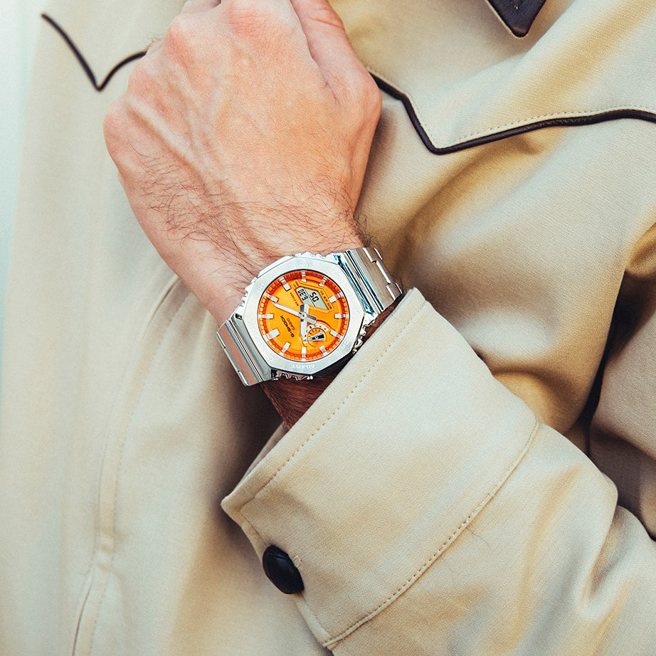 Casio GM2110D-4A | Luxury Watch: Orange Dial Watch | Casio G-SHOCK