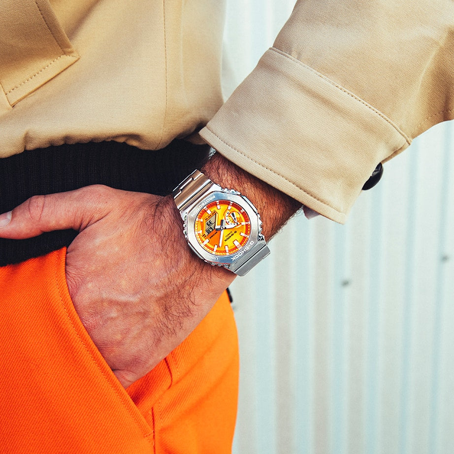 Casio GM2110D-4A | Luxury Watch: Orange Dial Watch | Casio G-SHOCK