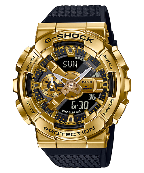 Casio GM110G-1A9 | Analog-Digital Black and Gold Men's Watch G-SHOCK