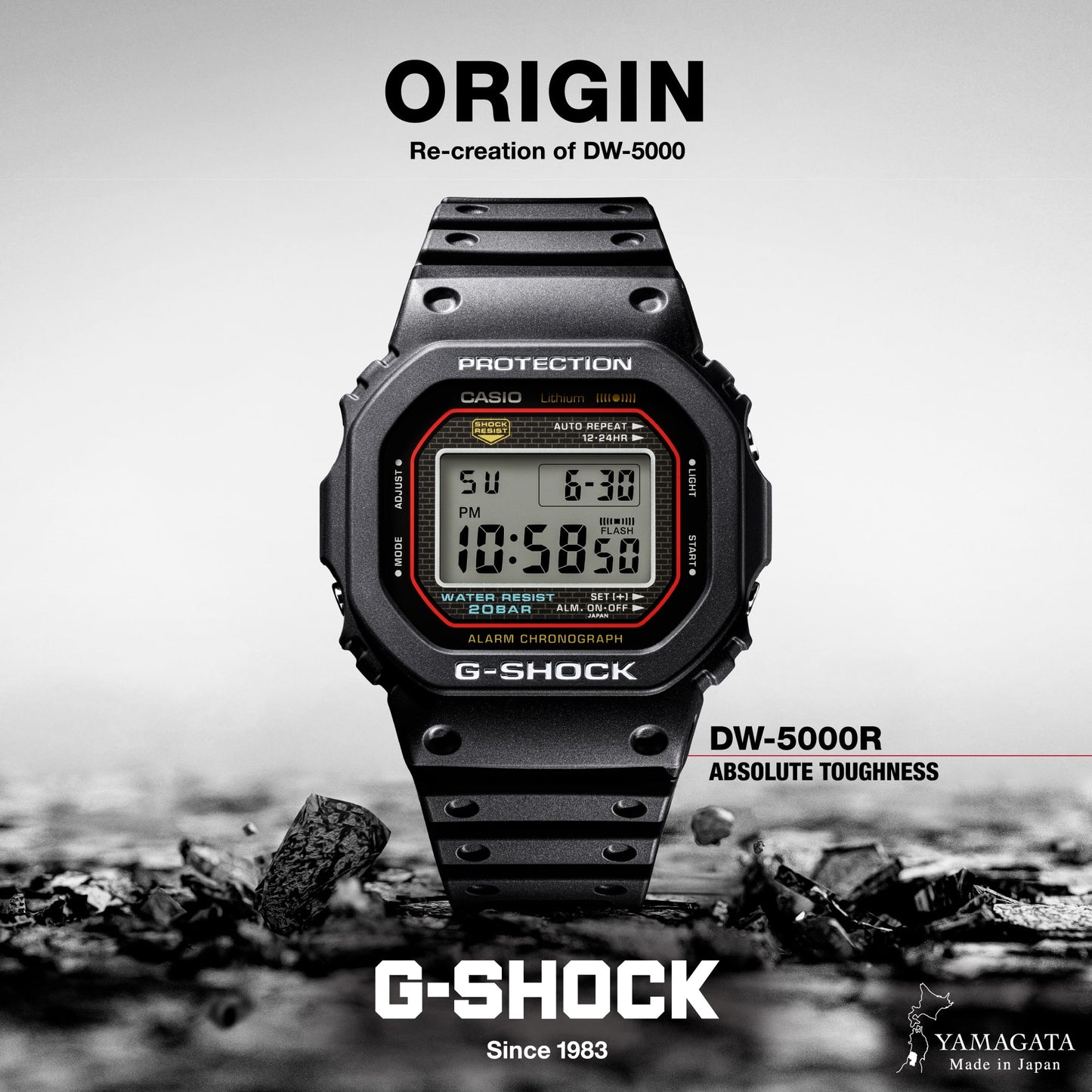 Casio DW5000R-1A | G-SHOCK DIGITAL Black